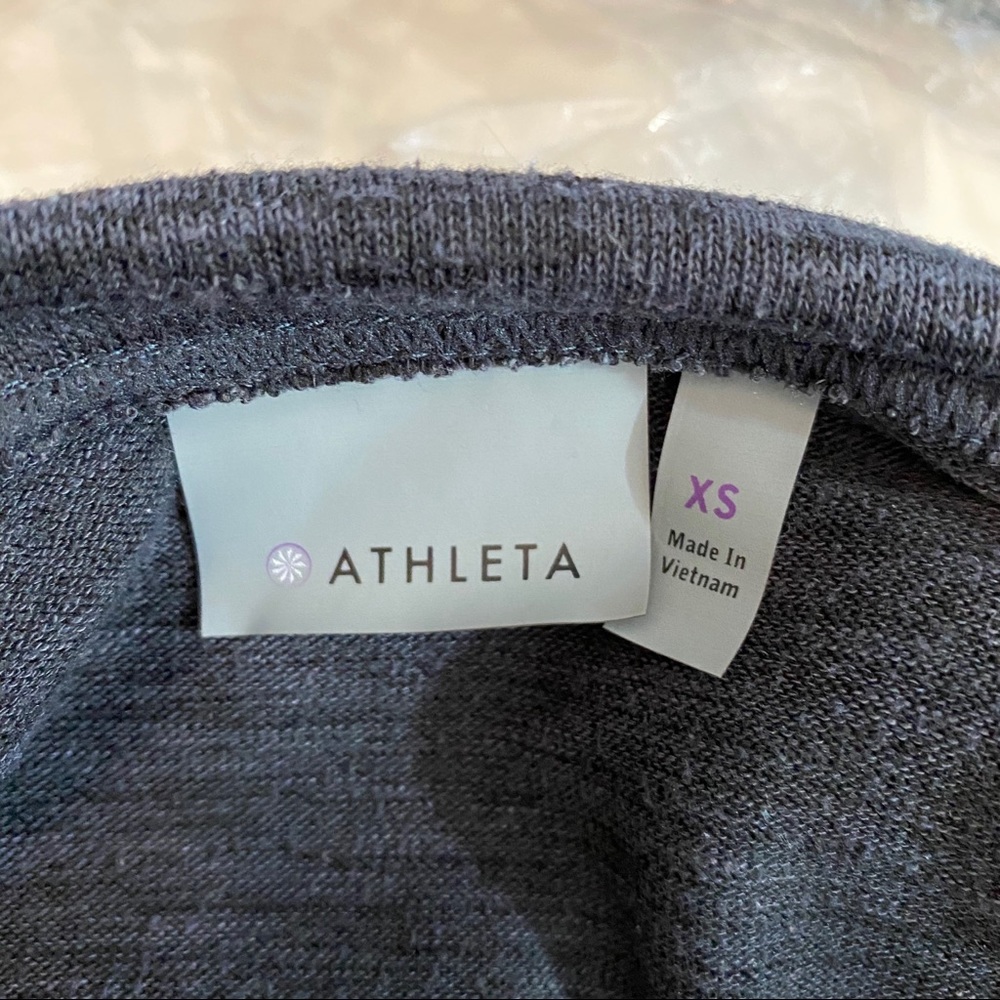 Athleta Size XS Heathered Gray Pullover Hoodie - Picture 5 of 9